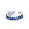 Cubic Zirconic Rectangle Open Rings For Women Men Gold Color Wedding Engaement Ring Design Jewelry Christmas Gifts - Image 3