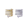 Micro Paved CZ Multi Wrap Spring Spiral Open Adjusted Women Pinky Finger Ring Jewelry - Image 5