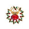 Christmas Brooch Pin Deer Rabbit Bow Pine Cone Wreath Bell Design Accessory for Men And Women Holiday Gift - Image 10