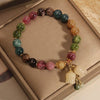 Colorful Beaded Orchid Pendant Bracelets for Women Girls Crystal Handmade Beads Bracelets Aesthetic Jewelry Gifts - Image 4