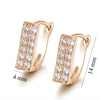 Gold Plated Zircon Hoop Earrings for Women Jewelry XP - Image 38