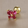 1PC Stainless Steel Birthstone Mini Stud Earrings 12 Constellation Cartilage Butterfly Earring Hypoallergen Piercing Jewelry - Image 10