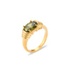 Strong Prong Setting Oval Cutt Zircon Shiny Green Red Stone Ring Stainless Steel Gold Plated Rings For Women - Image 7