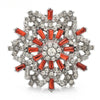 Exaggerated Rotatable Christmas Snowflake Brooches Pins for Women Unisex 6-color Winter Flowers Year Party Brooch Gifts - Image 5