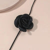 Imitation Pearl Choker Necklace with Lace-Up Bow Detail - Image 14