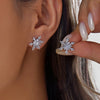 Sparkling Christmas Tree Snowflake Crystal Dangle Earrings for Women Dainty Holiday Rhinestone Earrings Party Jewelry Gifts - Image 12