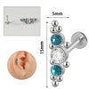 1PC 316L Surgical Steel 16G Cz Labret Lip Ring Crystal Cluster Stud Earrings Ear Cartilage Tragus Helix Daith Piercing Jewelry - Image 19