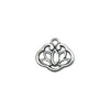 10/22-Piece Antique Silvery Lotus Charms Pendant Set for Handmade Jewelry Crafting (Necklaces/Bracelets/Earrings) - Image 11