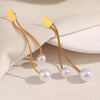 316L Stainless Steel Irregular Double O Letter Earrings Gold Plated Jewelry Women's Charm Earrings - Image 3