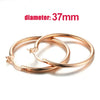 Big Hoop Earrings For Women Minimalist Circle Classic Cartilage Earring Rose Gold Color Hoops Jewelry - Image 10