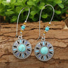39 Styles Bohemian Vintage Tibetan Silver Geometric Drop Earrings For Women Ethnic Blue Stone Tassel Dangle Earrings Jewelry - Image 7