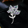 Romantic Purple Zircon Butterfly Brooches for Women Clothes Accessori Bow Dragonfly Ginkgo Leaf Broche Decorativo De Ropa - Image 8