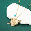 Bird Necklace with Heart Shape Pendant for Women, Aesthetic Jewelry, Gold Color, Chic Accessories - Image 3