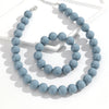 Two-Piece Acrylic Bead Necklace and Bracelet Set with Geometric Shapes - Image 20