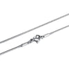 1.2mm Silver Color Stainless Steel Snake Bone Chain Necklace For Women Simple Chain Choker Titanium Steel Jewelry Gift - Image 6