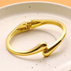 Adjustable Teardrop Cuff Bracelet in Gold-Tone or Silver-Tone - Image 5