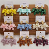 Bohemian Colorful Acrylic Flower Pendant Earrings For Women Girls Exaggerated Metal Petal Temperament Earrings Jewelry - Image 1