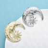 Stainless Steel Sun And Moon Brooches For Women Unisex 2-color Moon-God Luna Figure Minilmaist Chic Brooch Pins Gifts - Image 3