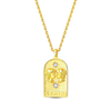 Silver Lucky The Twelve Zodiac Signs Golden Disc Pendant Necklace For Women Jewelry Birthday Gift - Image 19