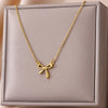Hollow Geometric Oval Necklaces For Women Stainless Steel Gold Color Oval Pendant Necklace Party Christmas Jewelry Gift - Image 11