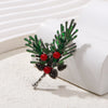 Christmas Brooch Shiny Crystal Christmas Year Accessory Pin Snowman, Elk, Christmas Tree Series Decoration Jewelry Gift - Image 8
