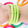 3Pcs Bohemain Acrylic Bamboo Stackable Bracelets Set for Women Marble Color Stretchy Resin Tube Beads Bracelet Bangles Jewelry - Image 28