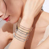 1/5Pcs Stainless Steel Minimalist Punk Twist Bracelet Women Geometric Stackable Adjustable Versatile Women Cuff Bangle Jewelry - Image 3