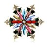 Selling Christmas Series Women's Brooch Rhinestone Decoration Unisex Snowflake Apple Bell Design Pin Accessories Year Gi - Image 11