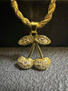 Gold Rope Chain Necklace Nugget Heart Pendant - Image 15