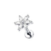 Cubic Zirconia Labret Stud 16G Internally Threaded for Lip Tragus and Helix - Image 30