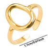 Abstract Hollow Irregular Open Adjustable Stainless Steel Rings Gothic Irregular Geometric Hammered Heart Lover Jewelry Rings - Image 19