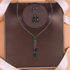 Rhinestone Necklace and Drop Earring Set in Multiple Color Styles - Image 9