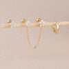 Three-Piece Floral Stud Earring Set with Linked Details - Image 17