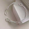 Silver Bracelet Geometric Cube Circle Punk Asymmetric Beaded For Woman Girl Jewelry Gift - Image 51