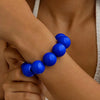 Colorful Big Bead Bracelets for Women Personality Punk Resin Holiday Jewelry Accessories Gift - Image 12