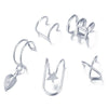 Rhinestone Decor Ear Cuff earring for Woman Ear Summer Christmas Jewelry Gift - Image 15