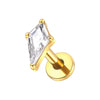1PC Titanium 16G Square &Round CZ Labret Medusa Monroe Piercing Helix Cartilage Conch Tragus Lobe Stud Earring Jewelry - Image 33