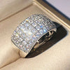 Micro Paved 5 Lines CZ Ring for Women Bling Bling Female Ring Party Engagement Wedding Bands Jewelry - Image 11