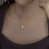 Silver Lucky Four-leaf Clover Small Necklace for Women Clavicle Chain Minimalist Design Sensation - Image 7