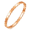 Stainless Steel Bamboo Cuff Bracelets Bangles for Woman Gold Color Wedding Female Jewelry Gifts - Image 9