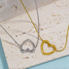 Dainty Gold Color Heat Love Pendant Collar Necklace Stainless Steel Jewelry Gift for Her - Image 3