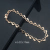15 Style Choose Women Men Girl Rose Gold Color Curb/Weaving Bracelets Chains Jewelry 18cm-23cm - Image 8
