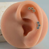 1pcs Titanium CZ Horse eye Flower Cartilage Earring Stud 16G Internally Threaded Sun Helix Ear Tragus Piercing Jewelry - Image 16