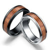 Stainless Steel Wood Grain Inlaid Rings For Men Retro Domineering 8mm Knuckle Jewelry Ring Boyfriend Party Gifts - Image 6