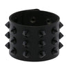 Gothic Spike Bracelet Black Wide Leather Punk Bracelets for Women Men Goth Girl Cuff Bangle Studded Wristband Unisex Jewelry - Image 4