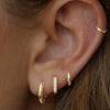 8pcs Crystal Circle Huggie Hoop Earrings for Women Simple Small Round Dangle Drops Earring Punk Jewelry Gifts - Image 1