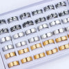 10pcs/lot Simple Stainless Steel Ring For Men Women Beautiful Punk Jewelry Vintage Birthday Party Gifts - Image 2