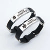 Stainless Steel Engravable Medical Alert Bracelets Diabetes Epilepsy Alzheimer's Allergy Women Men Silicone Bracelet Jewelry - Image 17