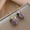 Sweet Temperament Small Fresh Bamboo White Lily Of The Valley Flower Earrings Elegant And Gentle Asymmetric Earrings - Image 19