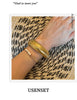 304L Stainless Steel Elastic Bracelet Women Gold Plated Charm Punk Wide Chunky Metal Spiral Bangle - Image 24
